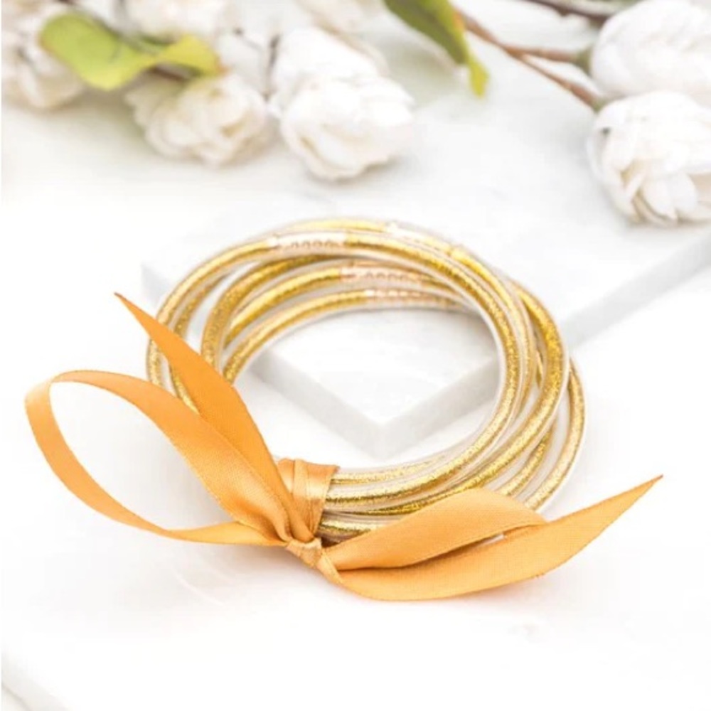 🌟3x Host Pick🌟Gold Jelly Bangles